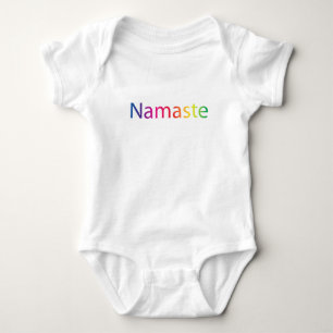 Rainbow Namaste Organic Cotton Onsie Baby Bodysuit