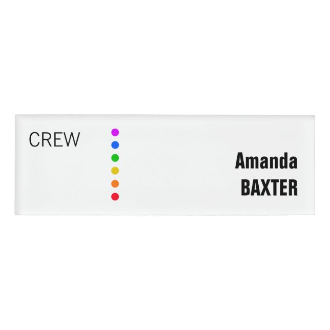 Rainbow Name Tag (Front)
