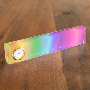 Rainbow Nameplate