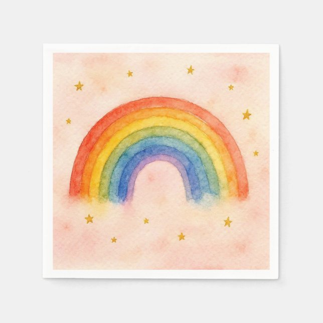 Rainbow Napkins. Napkin (Front)