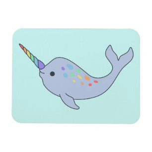 Rainbow Narwhal Magnet