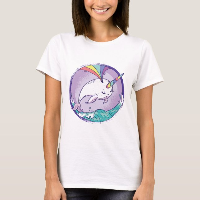 Rainbow Narwhale T-Shirt (Front)