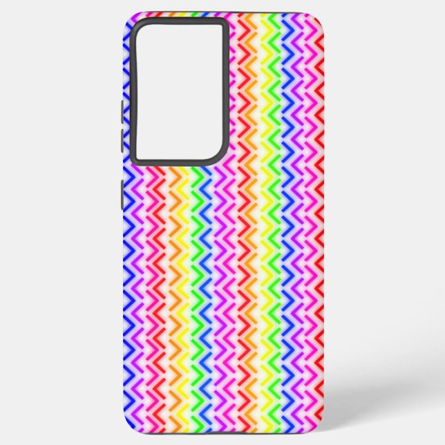 Rainbow neon arrows samsung galaxy s21 ultra case (Back)