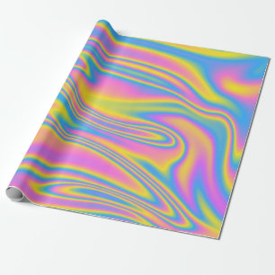 Rainbow Neon Gift Wrapping Paper