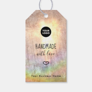 Rainbow Neutral Business Logo Handmade Custom Gift Tags