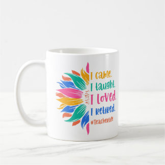 Rainbow Never Underestimate A Public School Teache Coffee Mug