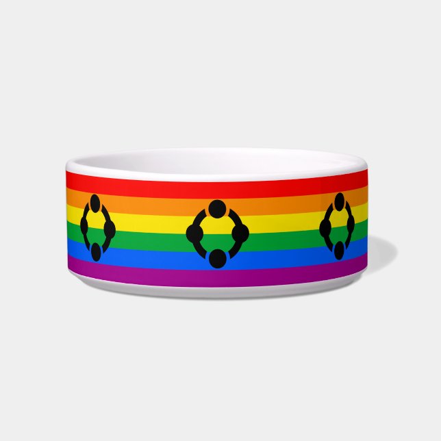 Rainbow Niche Pride Flag Bowl (Front)