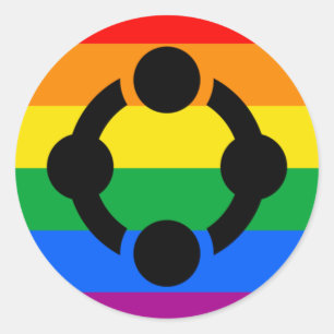 Rainbow Niche Pride Flag Classic Round Sticker