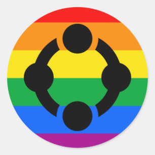 Rainbow Niche Pride Flag Classic Round Sticker