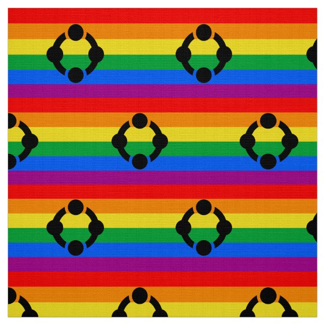 Rainbow Niche Pride Flag Fabric (Swatch)