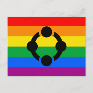 Rainbow Niche Pride Flag Postcard