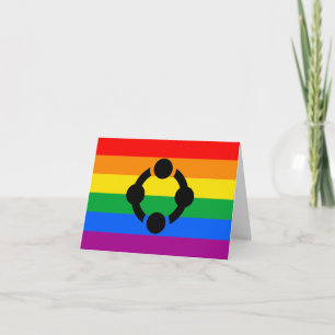 Rainbow Niche Pride Flag Thank You Card