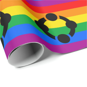 Rainbow Niche Pride Flag Wrapping Paper