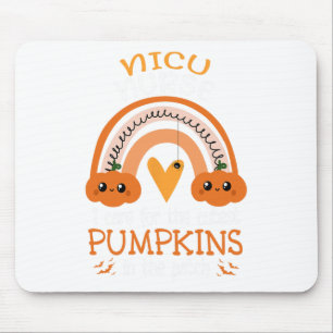 Rainbow Nicu Nurse Cutest Pumpkins In The Patch Ha Mouse Mat