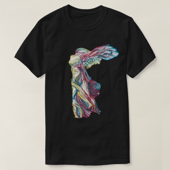 Rainbow Nike of Samothrace Sculpture  Art History  T-Shirt (Design Front)