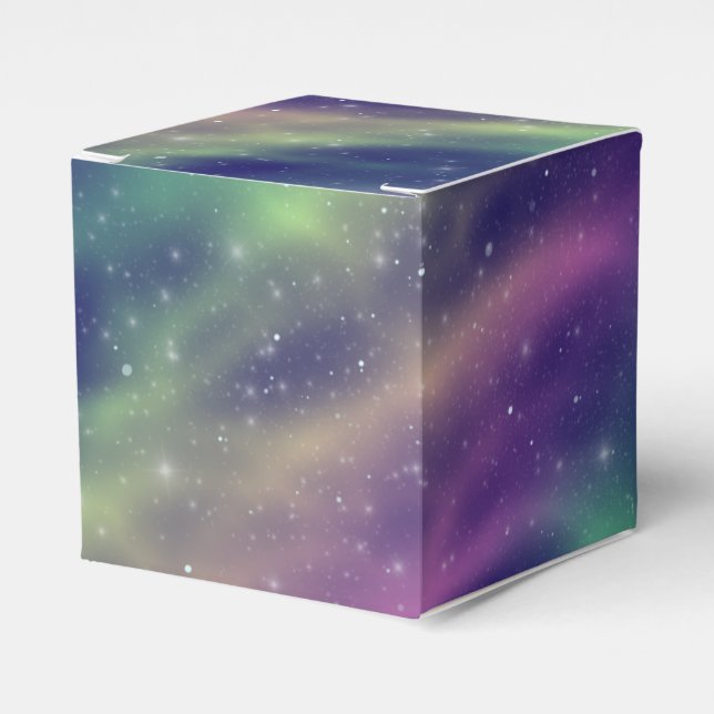 rainbow northern lights : favour box (Front Side)