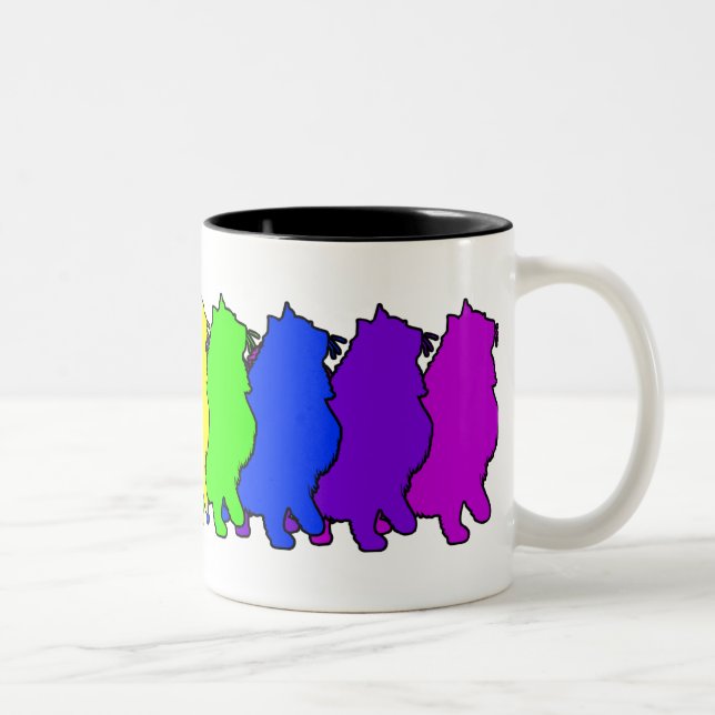 Rainbow Norwegian Forest Two-Tone Coffee Mug (Right)