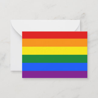 RAINBOW note card TO CUSTOMISE OR PERSONISE