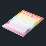 Rainbow Notes<br><div class="desc">Fun customisable notepad with a watercolor rainbow background.</div>