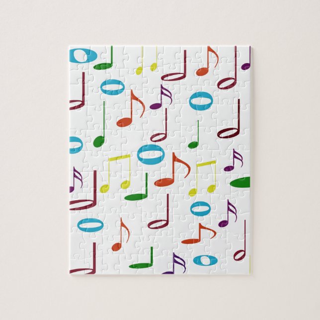 Rainbow Notes Puzzle (Vertical)