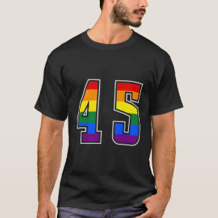 Rainbow Number 45 Team Junior Numbered Uniform T-Shirt