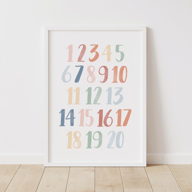 Rainbow Numbers 1-20 Classroom Decor (Creator Uploaded)