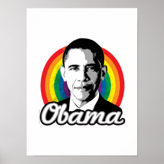 Rainbow Obama - LGBT Politics - Poster