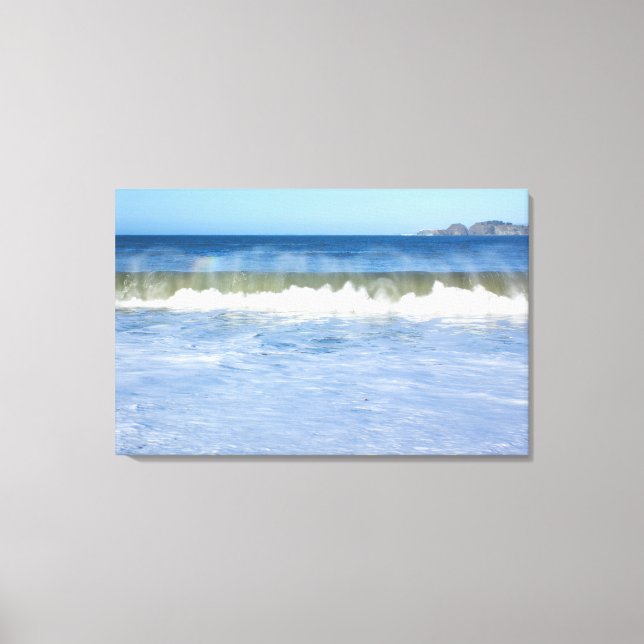 Rainbow Ocean Wave Triptych Wall Art (Front)