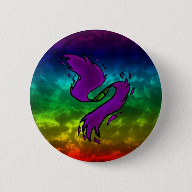 Rainbow Oddity 6 Cm Round Badge (Front)