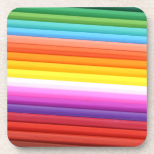 Rainbow of Coloured Pencils.png Coaster