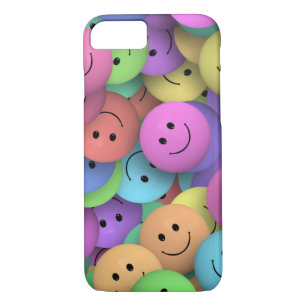 Rainbow of Colourful Happy Faces iPhone 8/7 Case