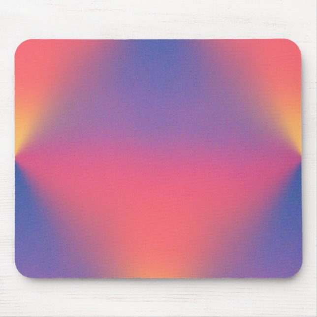 Rainbow of Colours Diamond Shapes Mouse Mat (Front)