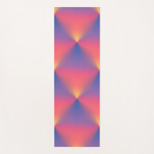 Rainbow of Colours Diamond Shapes Yoga Mat