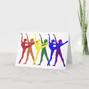 Rainbow of Dancers Card