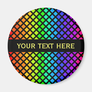 Rainbow of Diamonds custom magnet