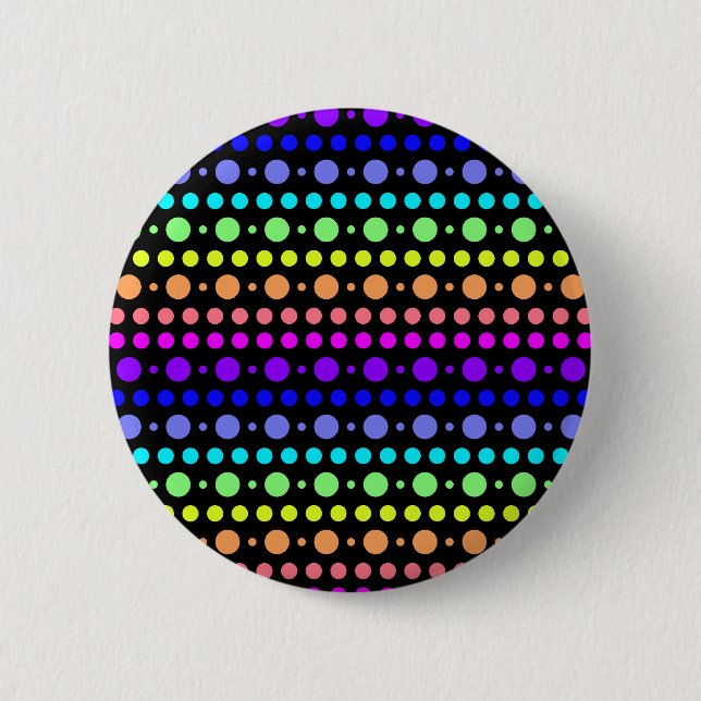Rainbow of Dots button (Front)