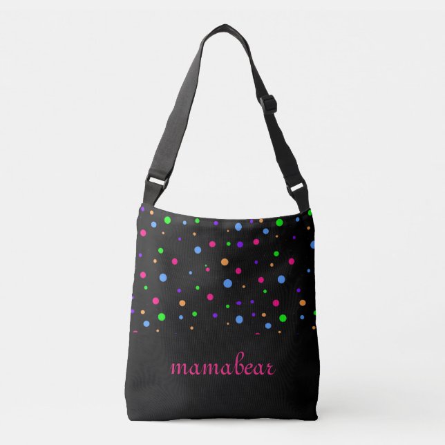 Rainbow of Dots Crossbody Crossbody Bag (Front)