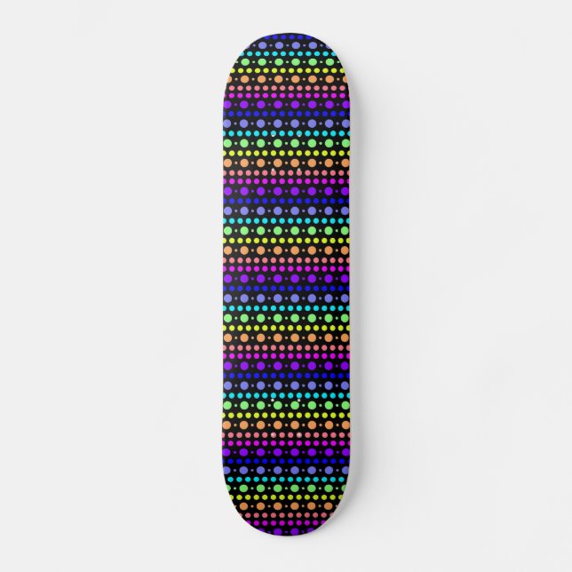 Rainbow of Dots skateboard (Front)
