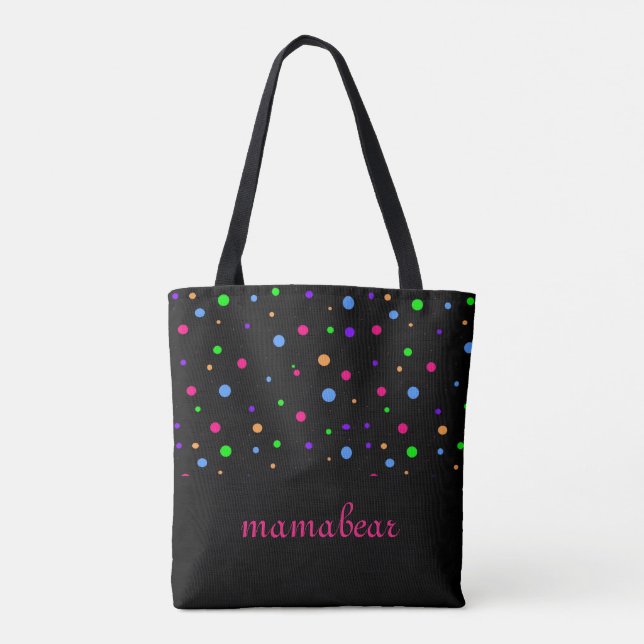 Rainbow of Dots Tote Bag (Back)