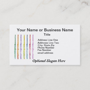 Rainbow of Flutes Business Card
