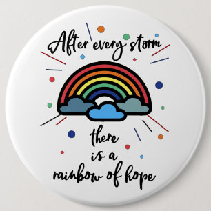 Rainbow Of Hope 6 Cm Round Badge