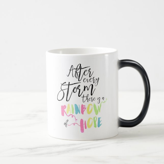 Rainbow Of Hope Colour Changing Mug, Rainbow Magic Mug (Right)