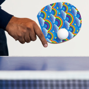 Rainbow of Hope - Cosy Baby Blanket Ping Pong Paddle