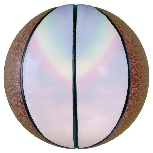 Rainbow of hope - pastel,  basketball (Vertical)