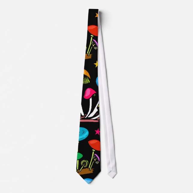 Rainbow Of Mushrooms Tie (Front)