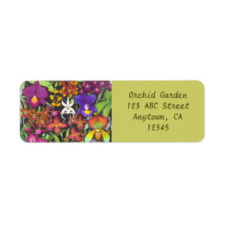 Rainbow of Orchids Label