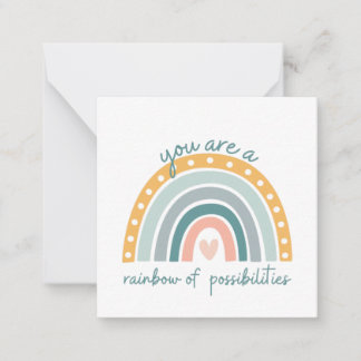 Rainbow of Possibilities - Pastel Positive Vibes Card
