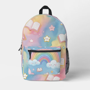 Rainbow of Possibilities – Soft Pastel School Back Printed Backpack