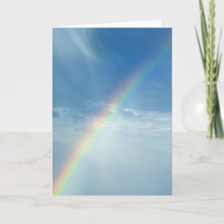 Rainbow of promises greeting card
