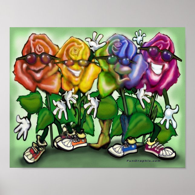 Rainbow of Roses Poster (Front)